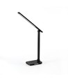 18W LED bureaulamp met draadloos opladen - 700lm, 5-staps dimbaar, CCT instelbaar, zwart, flicker free