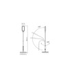 12W Tokyo LED vloerlamp, dimbaar - 1280lm, zwart, touch bediening, instelbare CCT, flicker free