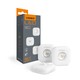2 st. oplaadbare LED nachtlampjes met sensor, 0,5W - PIR bewegingssensor, 3 lichtkleuren, USB-C, magnetische montage, binnen