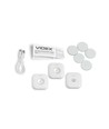 2 st. oplaadbare LED nachtlampjes met sensor, 0,5W - PIR bewegingssensor, 3 lichtkleuren, USB-C, magnetische montage, binnen