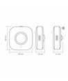 2 st. oplaadbare LED nachtlampjes met sensor, 0,5W - PIR bewegingssensor, 3 lichtkleuren, USB-C, magnetische montage, binnen