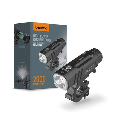 20W LED-fietslamp - 5000K, zwart