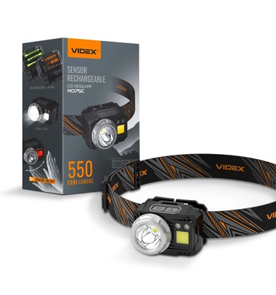 LED hoofdlamp, Oplaadbaar, 5W + COB - 5000K, 550lm