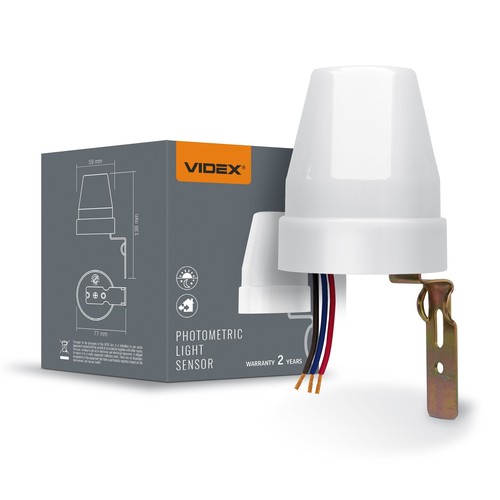 10A schemerschakelaar - IP44, lichtsensor voor binnen- en buitengebruik
