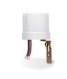 Schemerschakelaar 25A - IP44, 5750W, wit, lichtsensor voor automatisch aan/uit