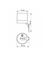 Schemerschakelaar 25A - IP44, 5750W, wit, lichtsensor voor automatisch aan/uit