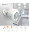Infrarood bewegingsmelder - 360 graden, 1200W, IP20 binnen, bereik tot 8m