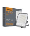 100W LED breedstraler - 150lm/W, IP65, Grijs, 5000K, buiten