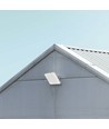 100W LED breedstraler - 150lm/W, IP65, Grijs, 5000K, buiten