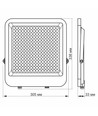 200W LED breedstraler - 150lm/W, 30.000lm, IP65, 5000K, grijze behuizing