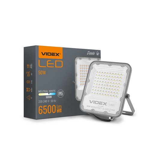 50W LED breedstraler - 130lm/W, IP65, 5000K, 90 graden, buiten
