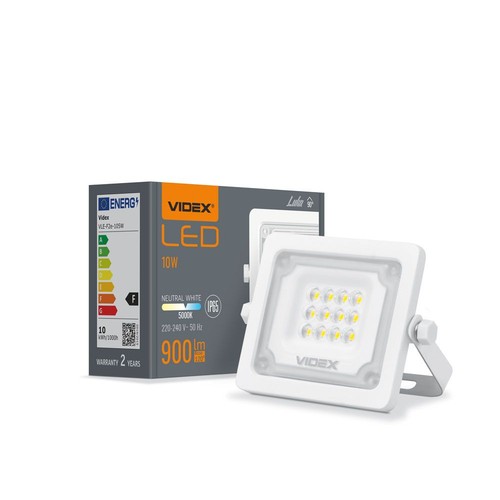 10W LED breedstraler - 5000K, IP65, IK08, grijs, buiten