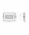 30W LED breedstraler met sensor - 2700lm, IP65, 5000K, PIR sensor, buiten werklamp