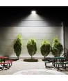 50W LED breedstraler met sensor - 130lm/W, IP65, 5000K, grijs, buiten, werklamp