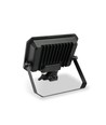 30W LED breedstraler met sensor - 5000K, IP65, zwart, PIR bewegingssensor, buiten