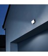 30W LED breedstraler met sensor - 5000K, IP65, zwart, PIR bewegingssensor, buiten