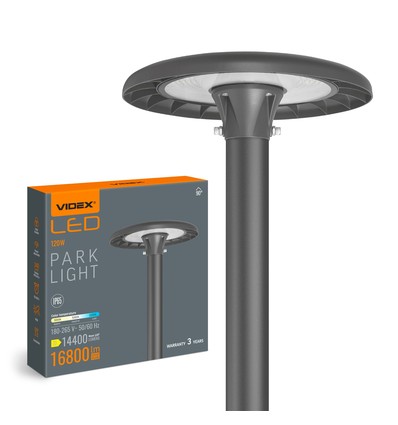 120W LED straatverlichting / parkverlichting - 140lm/W, IP65, instelbaar wattage en CCT