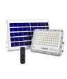 50W Solara LED breedstraler met zonnepaneel - 1000lm, IP65, 5000K, grijs, incl. afstandsbediening en zonnepaneel