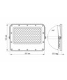 50W Solara LED breedstraler met zonnepaneel - 1000lm, IP65, 5000K, grijs, incl. afstandsbediening en zonnepaneel