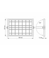 50W Solara LED breedstraler met zonnepaneel - 1000lm, IP65, 5000K, grijs, incl. afstandsbediening en zonnepaneel