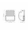 30W Solara LED breedstraler met zonnepaneel - 3740lm, IP65, 5000K, 96Wh batterij, aluminium, buiten