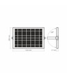 30W Solara LED breedstraler met zonnepaneel - 3740lm, IP65, 5000K, 96Wh batterij, aluminium, buiten
