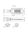 LED straatverlichting op zonne-energie - 4300 lumen, incl. afstandsbediening