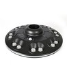 12W Solara LED parkverlichting met sensor - 1400lm, IP54, 360 graden, 3.2V, CCT, zwarte afwerking