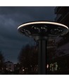 12W Solara LED parkverlichting met sensor - 1400lm, IP54, 360 graden, 3.2V, CCT, zwarte afwerking