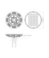 12W Solara LED parkverlichting met sensor - 1400lm, IP54, 360 graden, 3.2V, CCT, zwarte afwerking