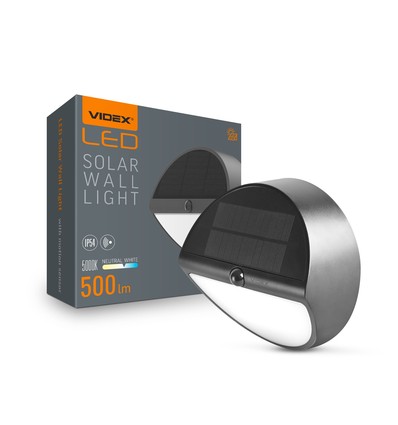 Wandlamp op zonne-energie met sensor - IP54, 120° stralingshoek