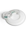 22W Ø29,3cm LED plafondlamp met backlight - 2400lm, IP54, CCT instelbaar, witte rand, incl. lichtbron