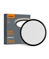 22W LED plafond/wandlamp met backlight - IP54, Zwart, CCT instelbaar, Ø29,3cm, 2400lm