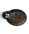 22W LED plafond/wandlamp met backlight - IP54, Zwart, CCT instelbaar, Ø29,3cm, 2400lm
