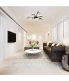 6x GX53 plafondlamp met backlight, 9W - Zwart, 2700K, 830lm, IP20, zonder lichtbron voor GX53 fitting