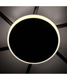 3x GX53 plafondspot met backlight, zwart - 20x8,5cm, IP20, incl. 9W backlight, zonder lichtbron