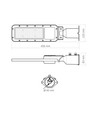 50W LED straatlamp - Ø60mm, IP65