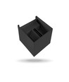 6W vierkante wandlamp met up/down licht - IP54, zwart, 2700K, verstelbare stralingshoek, incl. lichtbron