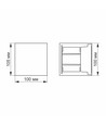 6W vierkante wandlamp met up/down licht - IP54, zwart, 2700K, verstelbare stralingshoek, incl. lichtbron