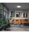 24W Nymphea Flat Duo LED plafondlamp - CCT, 130lm/W, IP54, Ø29,2cm, witte rand
