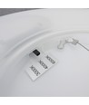 36W Nymphea Flat Duo LED plafondlamp - 130lm/W, IP54, Ø40cm, CCT, witte rand, incl. lichtbron