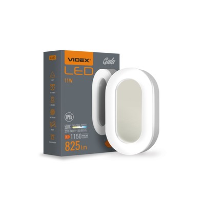 Ovale LED wandlamp - 11W, IP65, IK07, 5000K, wit