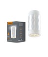 GU10 plafondspot - Wit met zilveren prisma, Ø6cm, zonder lichtbron