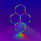 Hexagon RGBIC 4 panelen complete set 64W - Incl. bluetooth controller en voeding