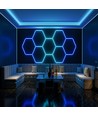 4 st. Hexagon RGBIC complete set 70W - Incl. bluetooth controller en voeding