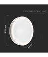 Dimbare 30W/60W Designer plafondlamp - Ø51cm, instelbare kleurtemperatuur, wit, incl. afstandsbediening