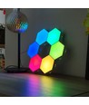 10 stuks RGBIC Hexagon Wandlampen - Set