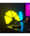 10 st. Hexagon Tri Panels - Wandlamp, RGBIC, afstandsbediening, app-bediening