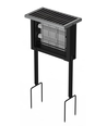 Zonnepaneel insectenlamp - Zwart, IP65, 20W, dekt tot 120m2