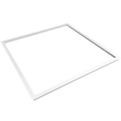 Inbouwframe voor 60x60 LED-paneel - Geleverd als geheel, past op Troldtekt zonder aanpassing, witte rand